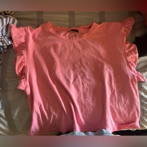 Zara ruffle sleeve top worn once
